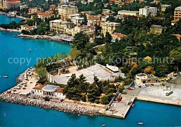 Opatija Abbazia Fliegeraufnahme