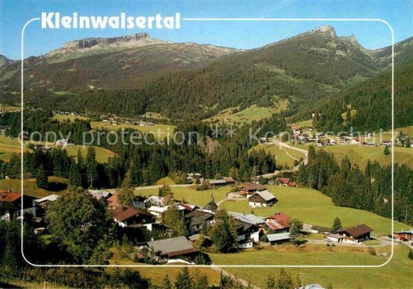 Kleinwalsertal Fliegeraufnahme Unterwestegg und Schwen