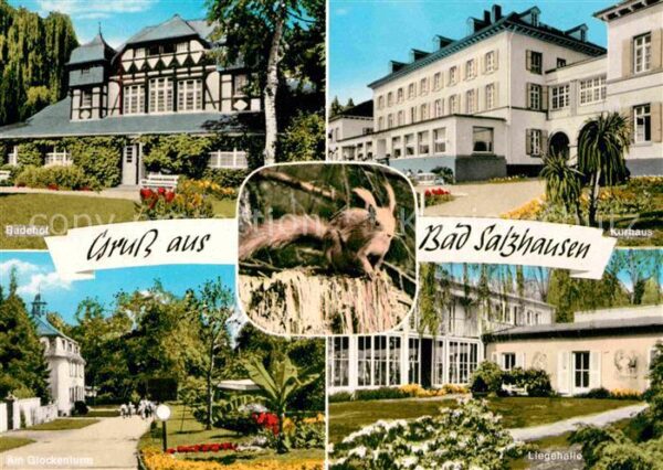 Bad Salzhausen Kurhaus Liegehalle am Glockenturm Badeh