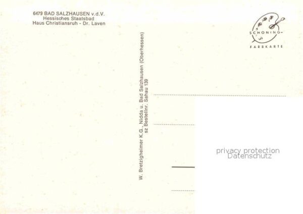 Bad Salzhausen Haus Christiansruh Dr. Laven – Bild 2