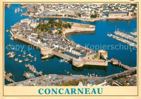 Concarneau Finistere La Ville close Vue aerienne