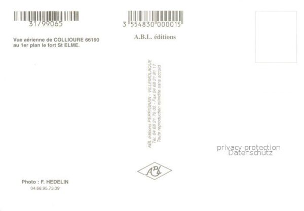 Collioure 66 Vue aerienne au 1er plan le fort St Elm – Bild 2