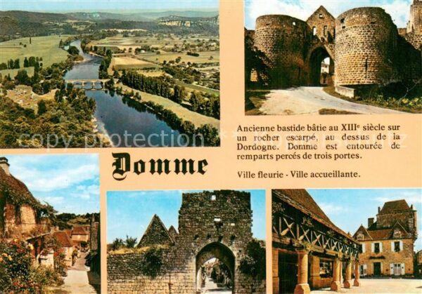 Domme Panorama sur la Dordogne Porte des Tour