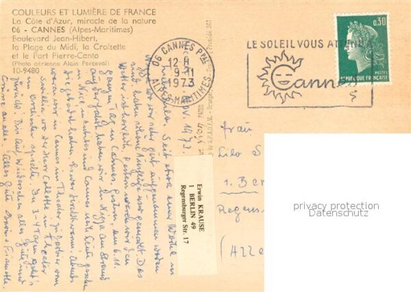 Cannes 06 Boulevard Jean Hibert la Plage du Midi – Bild 2