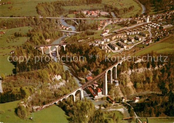 St Gallen SG Die Sitterbrücken mit Sitterviadukt der