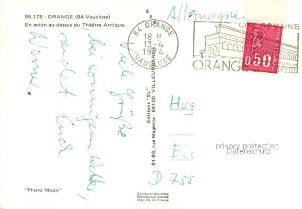 Orange 84 En avion au dessus du Theatre Antique – Bild 2