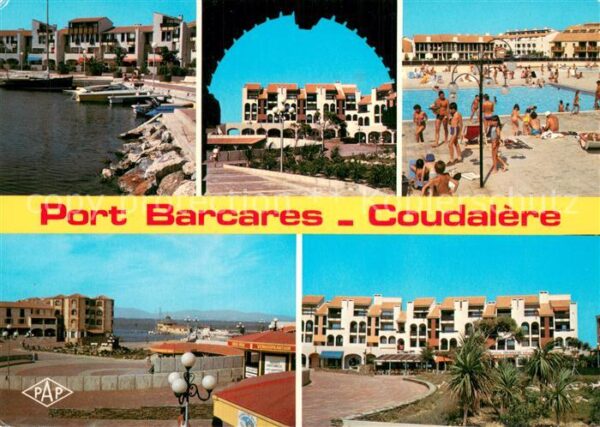 Barcares Le Coudalere La place Martinique le port l