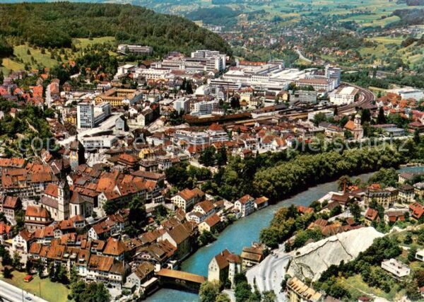 Baden  AG Fliegeraufnahme mit Brown Boveri