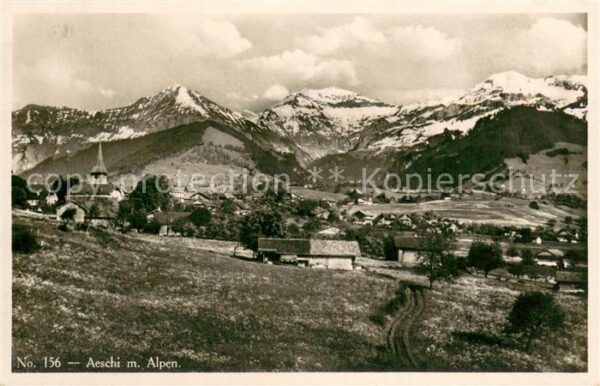 Aeschi BE mit Alpenpanorama