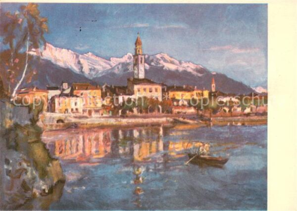 Ascona Lago Maggiore Pro Infirmis Künstlerkarte