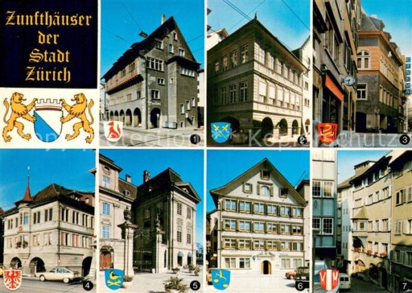 Zuerich ZH Zunfthäuser Rüden Schmiden Meisen Schne