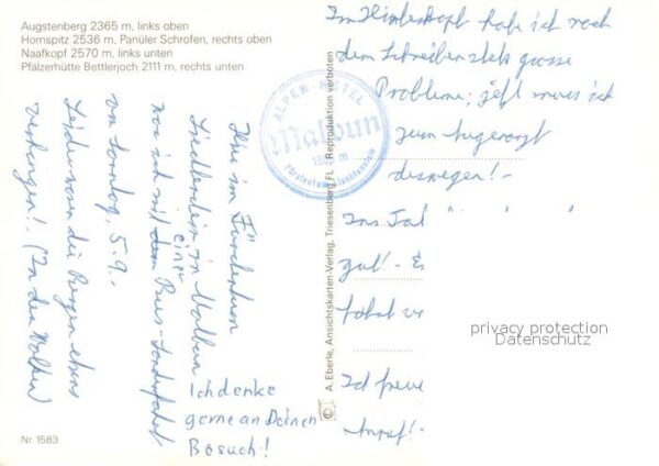 Augstenberg Sulzfluh Hornspitz Panüler Schrofen Naafkopf Pfä – Bild 2