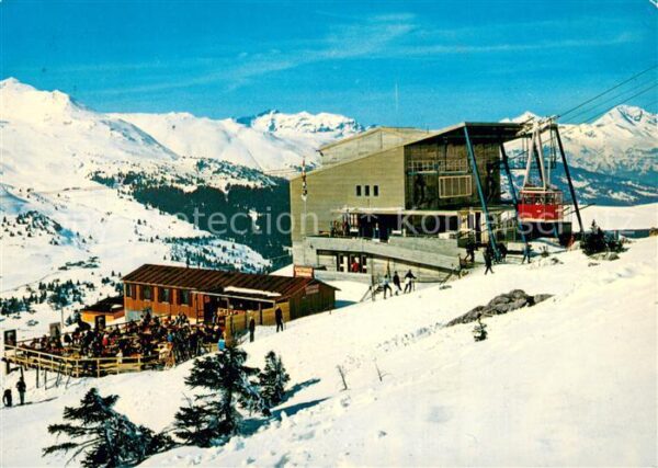 Lenzerheide GR Mittelstation Rothornbahn mit Bergresta