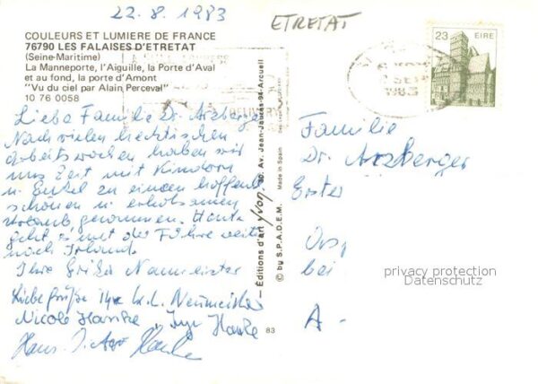 Les Falaises d Etretat La Manneporte l’Aiguille la Port d’Aval – Bild 2