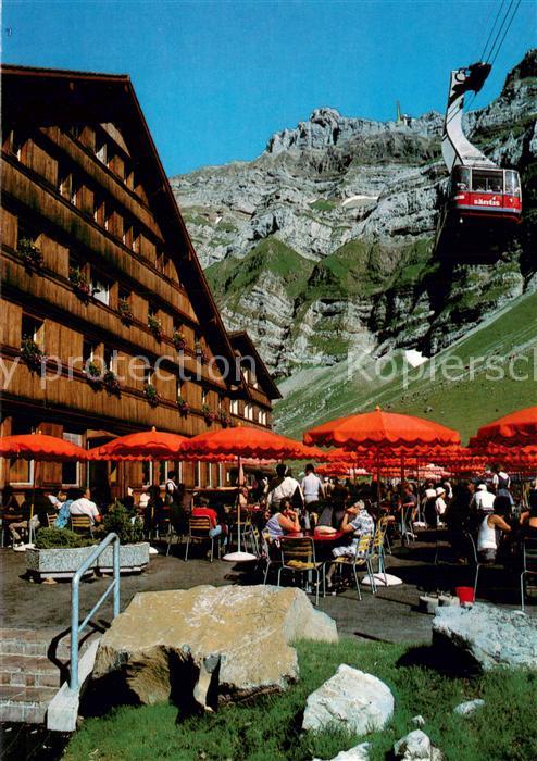 Saentis AR Auf Schwägalp Restaurant mit Gyrenspitz