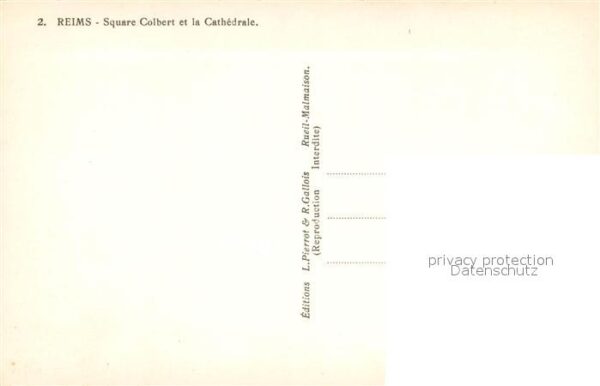Reims 51 Square Colbert et la Cathedrale – Bild 2