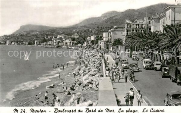Menton 06 Boulevard du Bord de Mer La plage Le Ca
