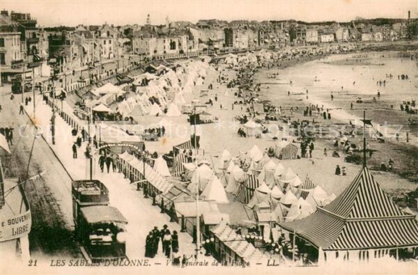 Les Sables-d Olonne 85 Vue Generale de la plage