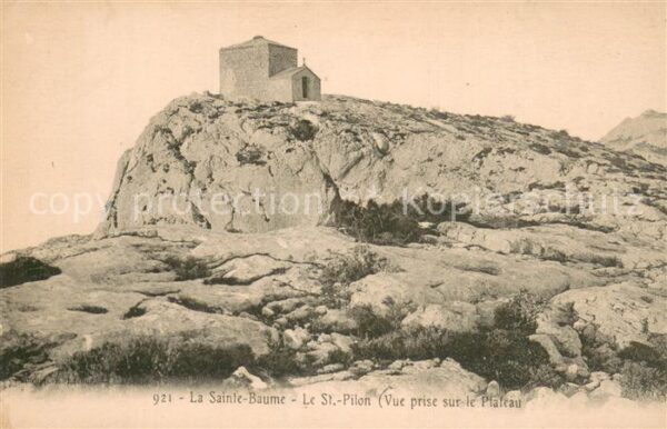 La Sainte Baume Saint Pilon Chapelle vue prise sur le p