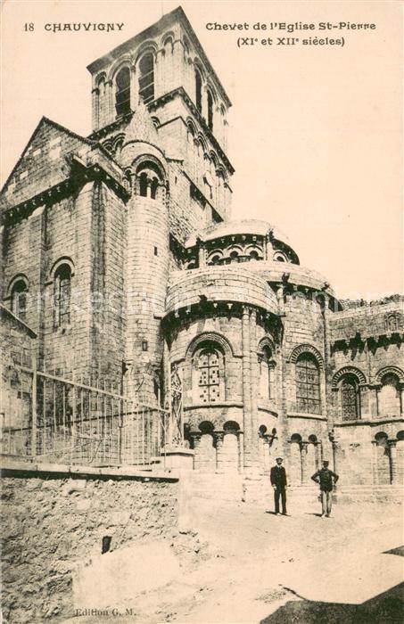 Chauvigny 86 Chevet de l Eglise Saint Pierre XIe et