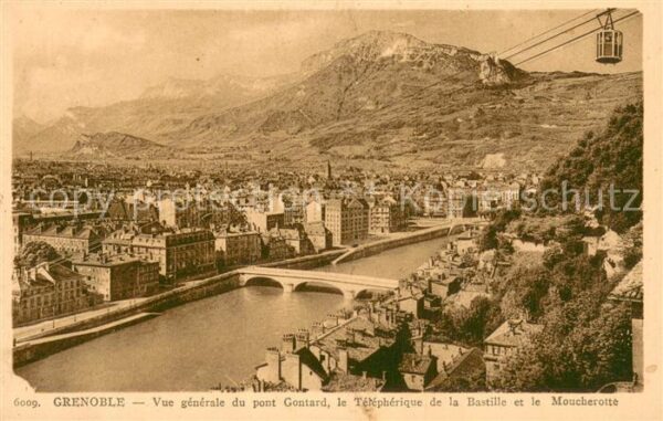 Grenoble 38 Vue Generale du Pont Gontard Téléphériq