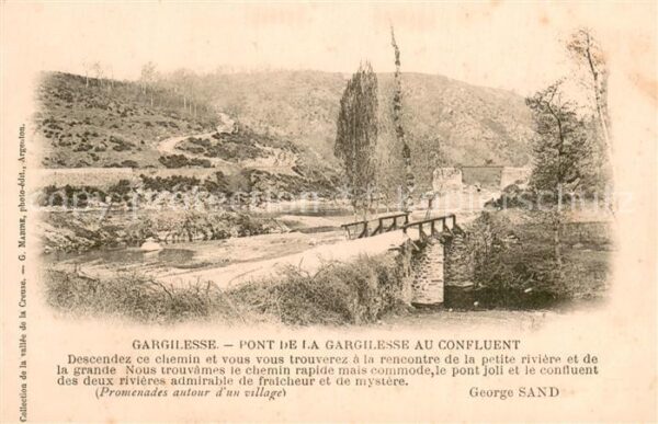 Gargilesse-Dampierre 36 Indre Pont de la Gargilesse au confluent Prom