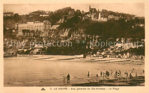 Le Havre Vue Generale de Sainte Adresse et la pl