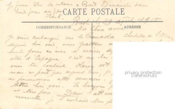 Brest 29 Le Port Militaire Vue prise du Chateau – Bild 2