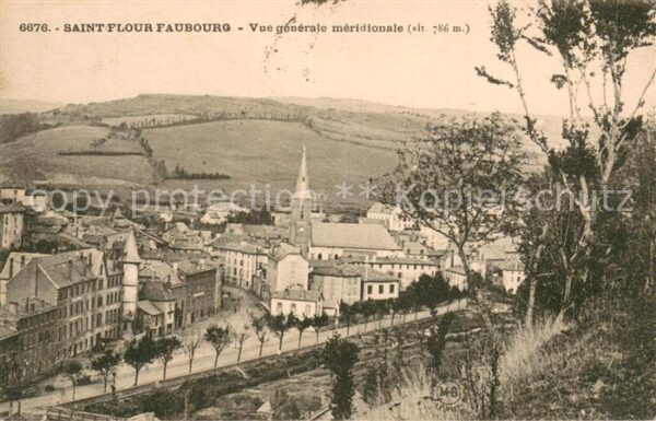 Saint-Flour Cantal Vue generale meridionale