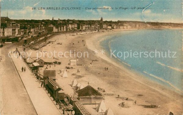 Les Sables-d Olonne 85 Une perspective de la Plage