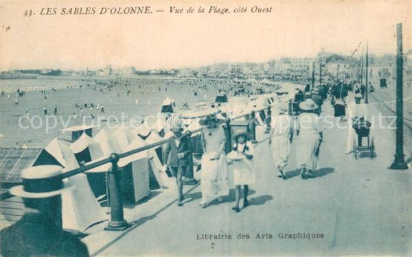 Les Sables-d Olonne 85 Vue de la Plage cote Ouest