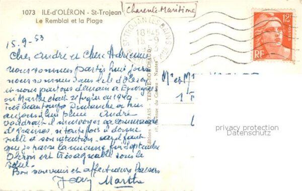 Ile d Oleron St Trojean Le Remblai et la Plage – Bild 2