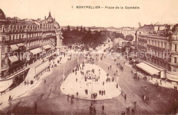 Montpellier Herault Place de la Comedie