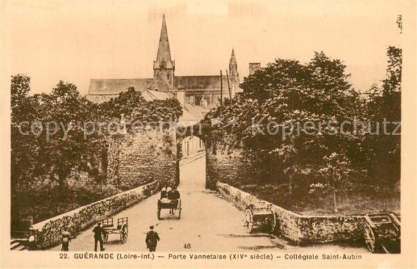 Guerande 44 Porte Vannetaise Collegiale Saint Aubin