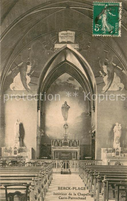 Berck-Plage 62 Interieur de la Chapelle Cazin Perrocha