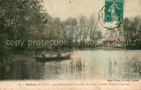 Ardres 62 Lac d’Ardres situe a 15 km de Calais Ch