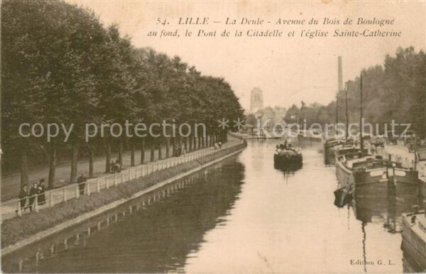 Lille 59 La Deule Avenue du Bois de Boulogne au