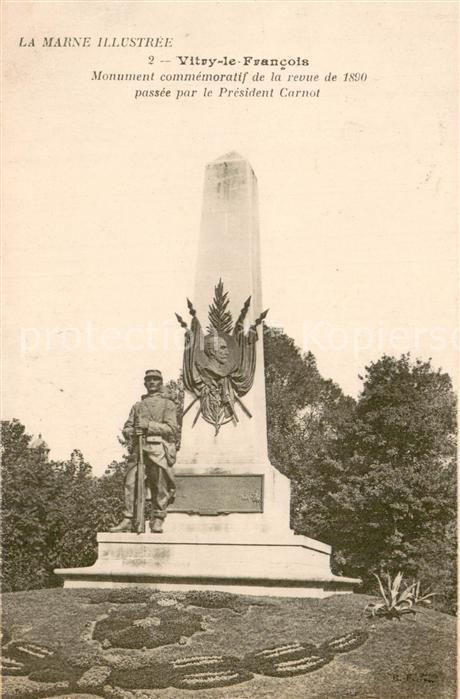 Vitry-le-Francois Monument commemoratif de la revue de 18