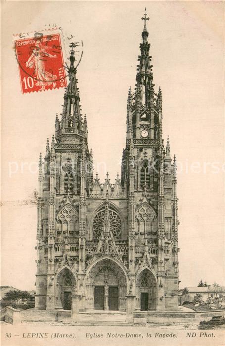 Lepine Eglise Notre dame la Facade