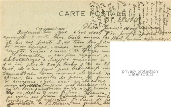 Jonchery 51-sur-Vesle Eglise détruite Ruines Grande Guerre 19 – Bild 2