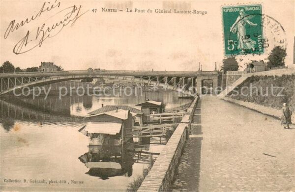 Nantes 44 Pont du General Lamotte Rouge