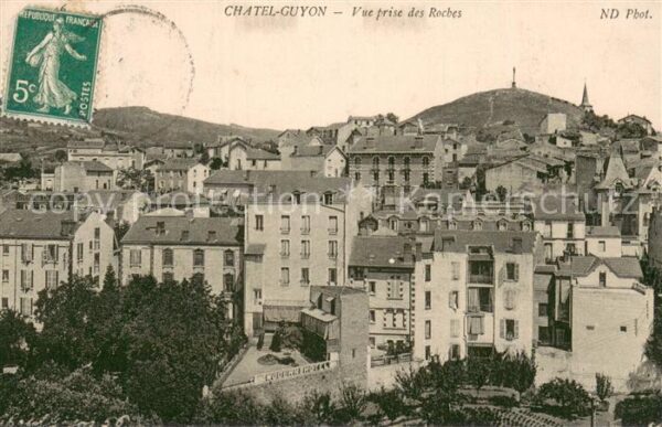 Chatel-Guyon Vue prise des Roches