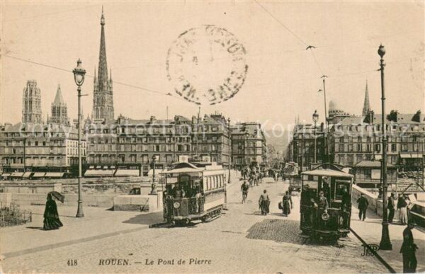 Rouen 76 Pont de Pierre Tram