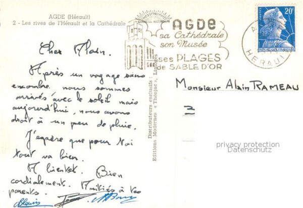 Agde Les rives de l Hérault et la Cathedrale – Bild 2