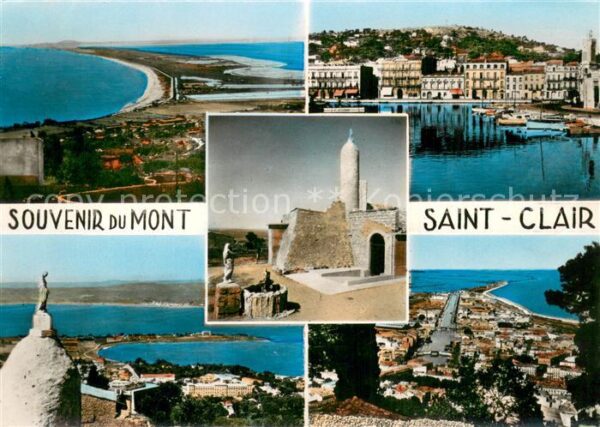 Sete Cette Souvenir du Mont Saint Clair vues Gener