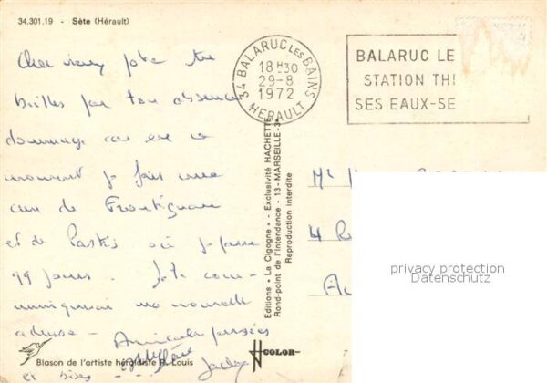 Sete Cette Le port voiliers plage Eglise – Bild 2