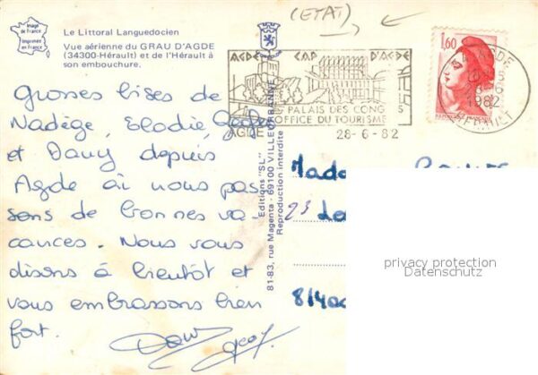 Le Grau d Agd 34 Vue aérienne l Hérault a son embouchure – Bild 2