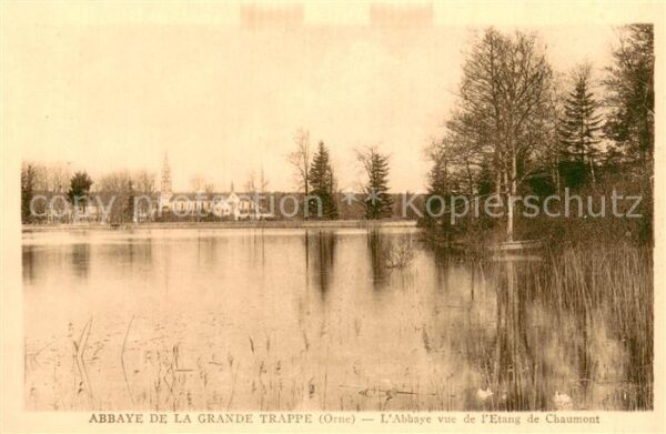 Grande Trappe Abbaye de la Soligny-la-Tr L Abbaye vue de l Etang de Chaumont