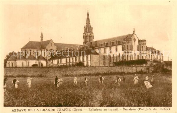 Abbaye de la Grande Trappe Soligny-la-Tr Religieux au travial