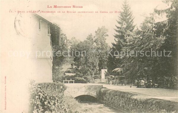 Alzau Alzeau Arfons 81 Tarn Naissance de la Rigole Alimentant le Ca